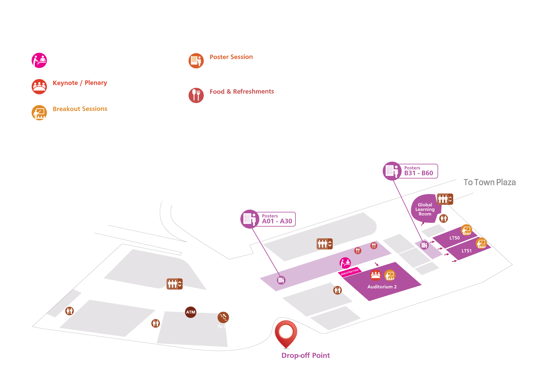 BayesComp Venue Map