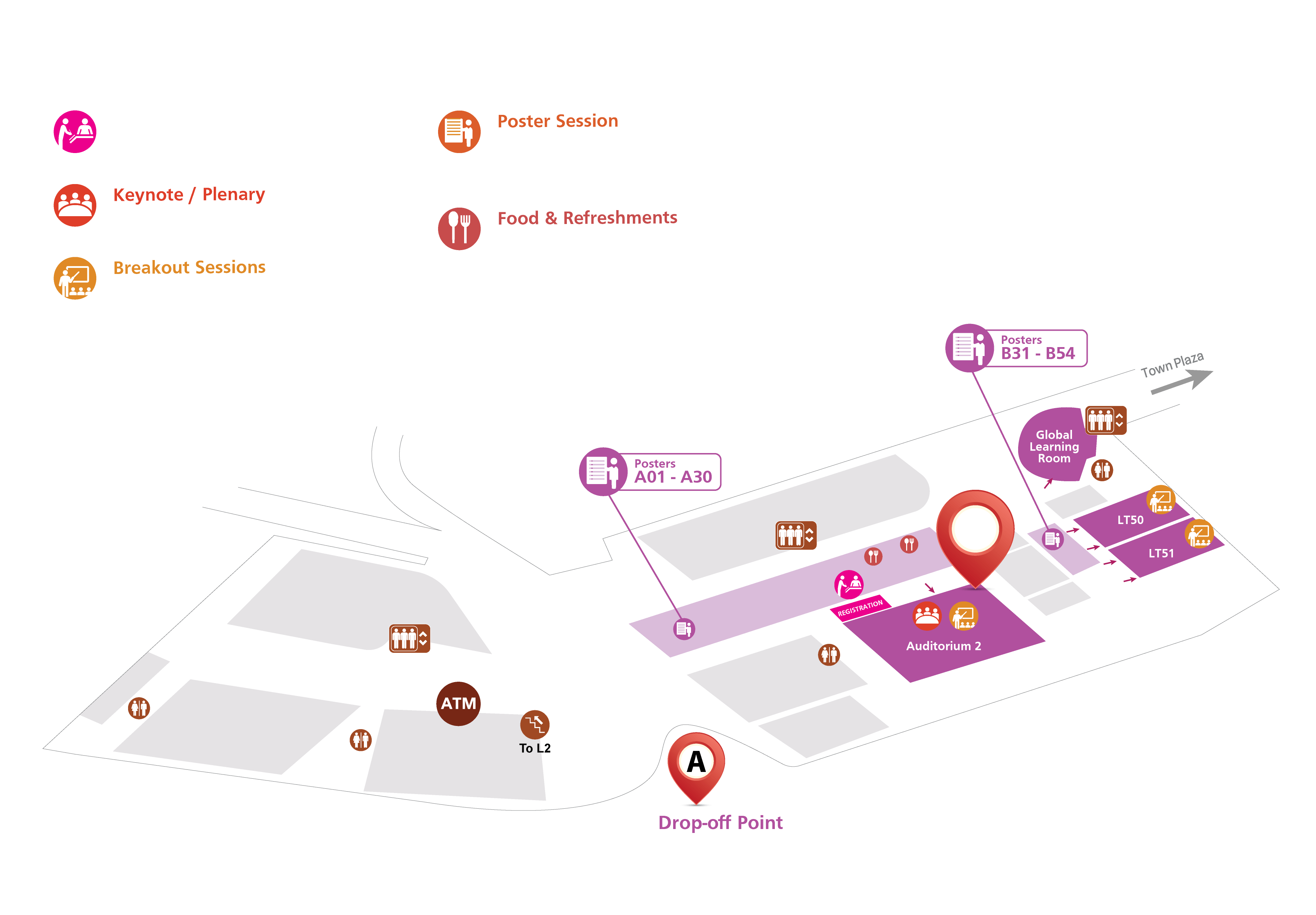 BayesComp Venue Map