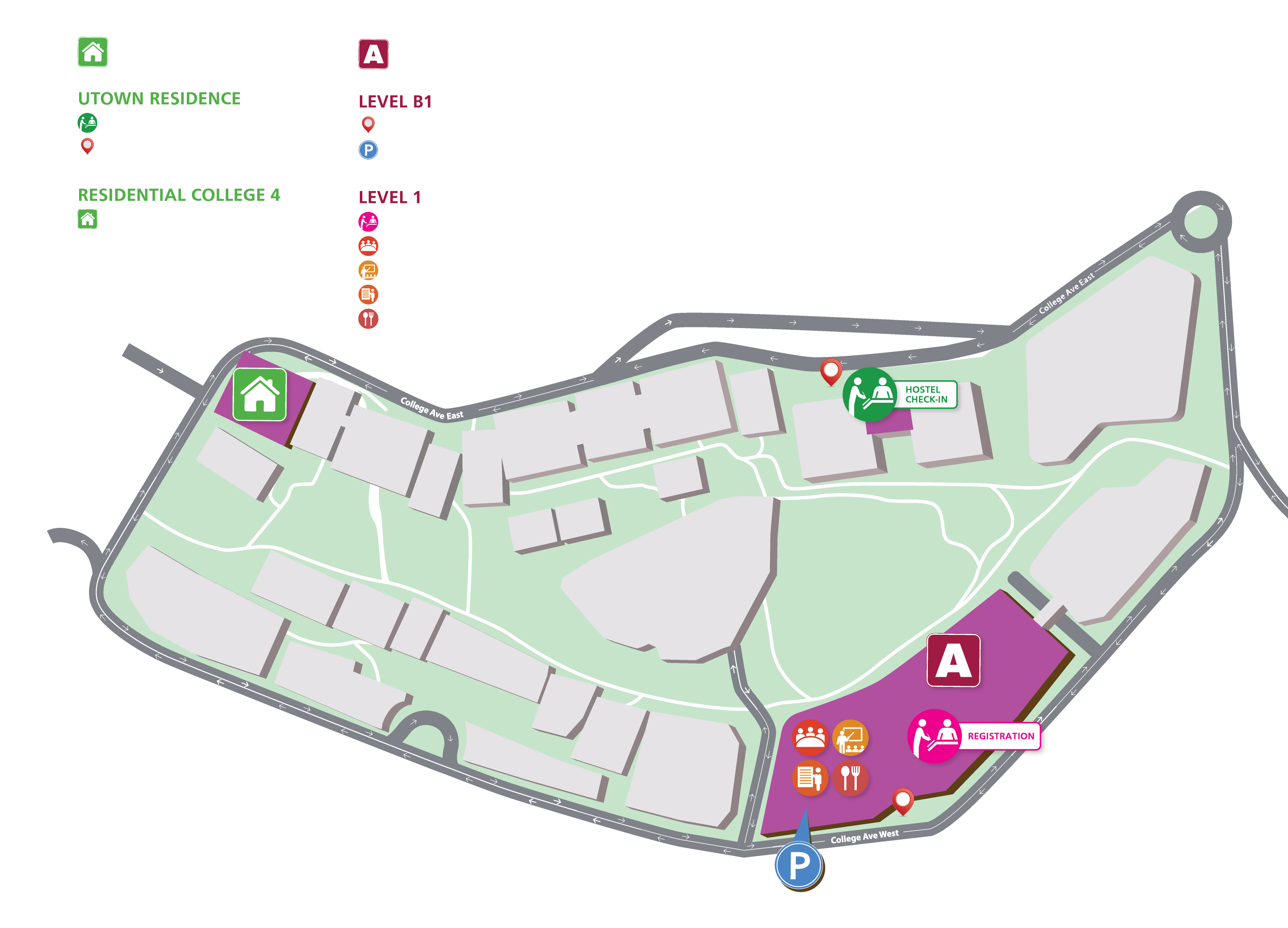 BayesComp Venue Map